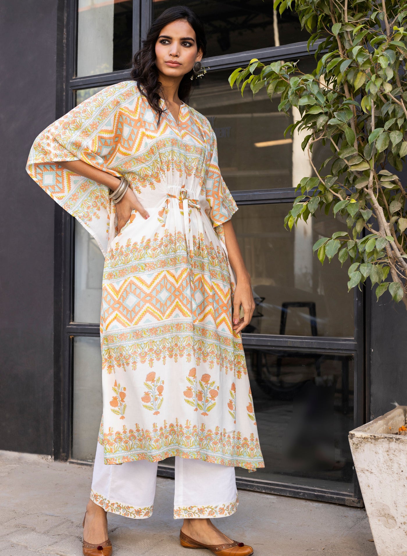 Get Surajmukhi Cotton Kaftan Online