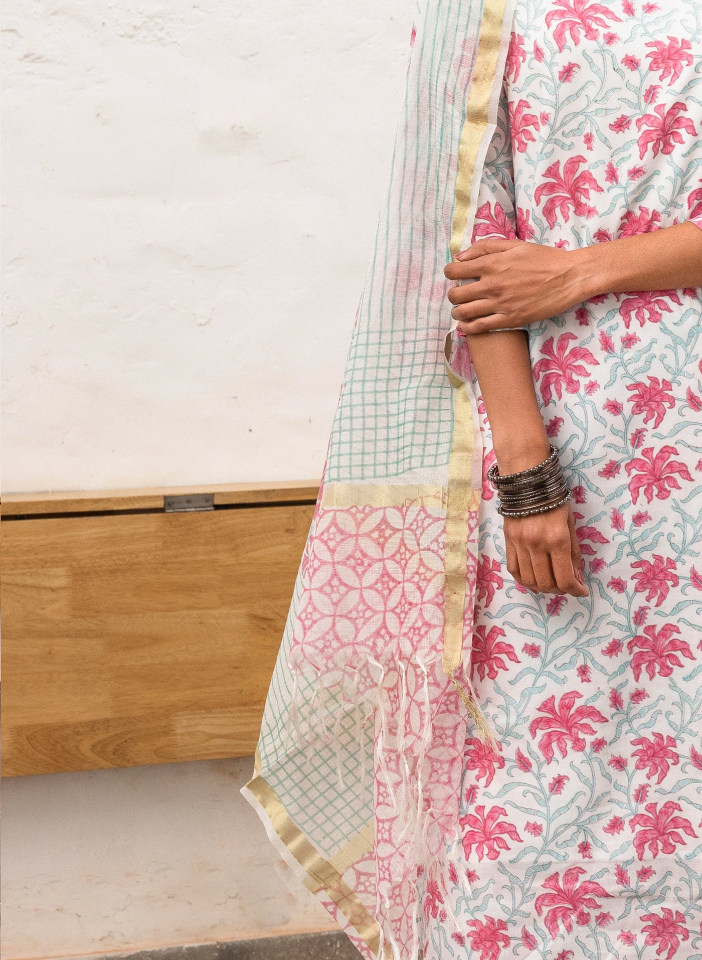 Sadabahaar Block-Printed Dupatta