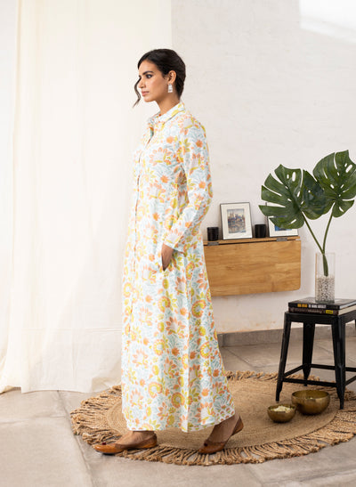 Buy Laurel Block Printed Kurta
