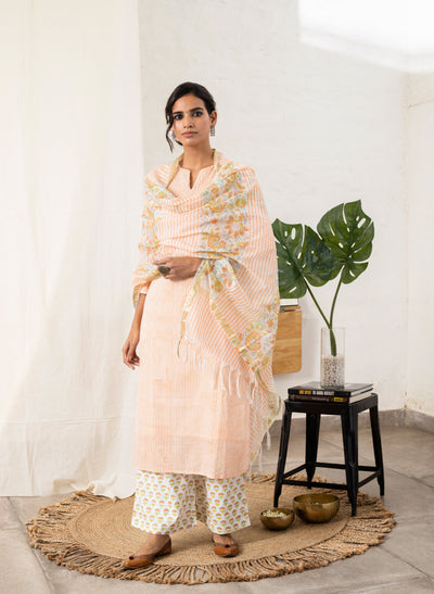 Women's Marigold Cotton Kurta