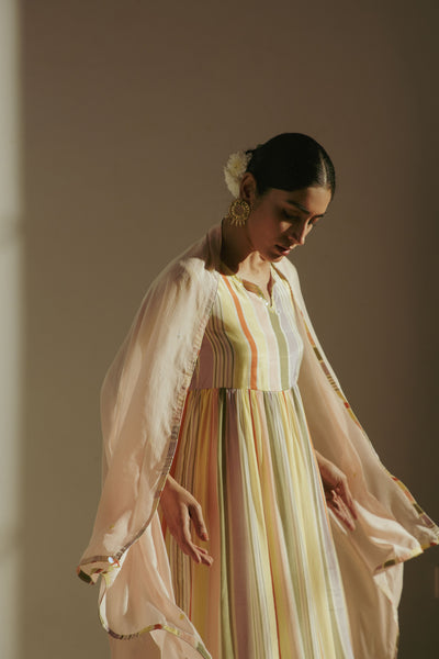Nazr Striped Kurta Dress