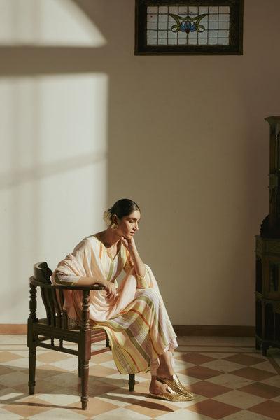 Nazr Striped Kurta Dress