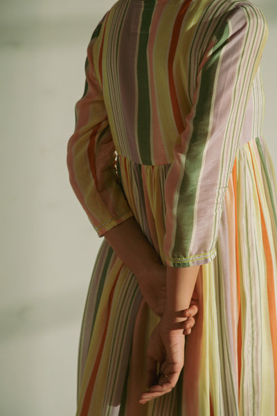 Nazr Striped Kurta Dress