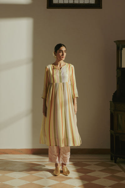 Nazr Striped Kurta Dress