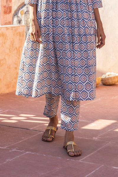 Neel Printed Cotton Pants