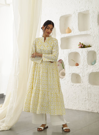 Shop Gathered Long Kurta