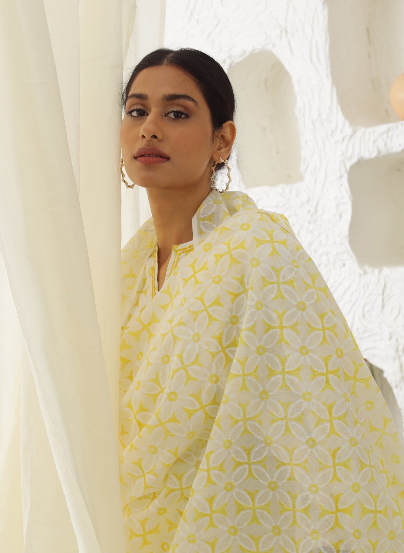 Online Gathered Long Kurta