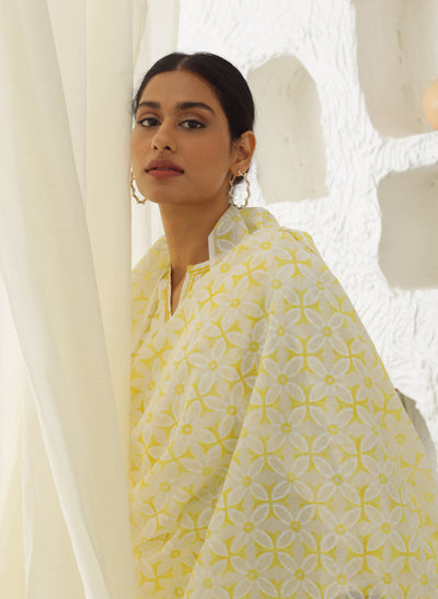 Online Gathered Long Kurta