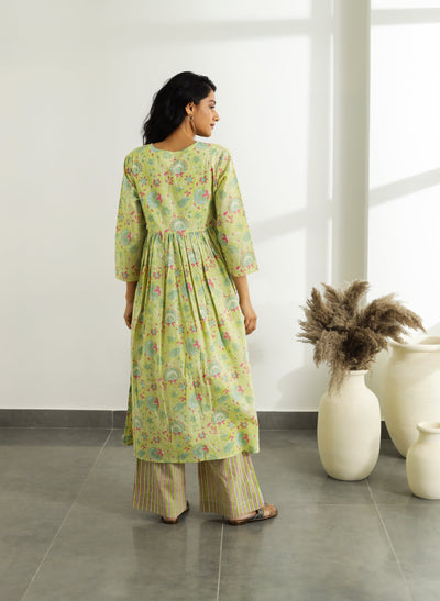 Gathered Printed Kurta Online