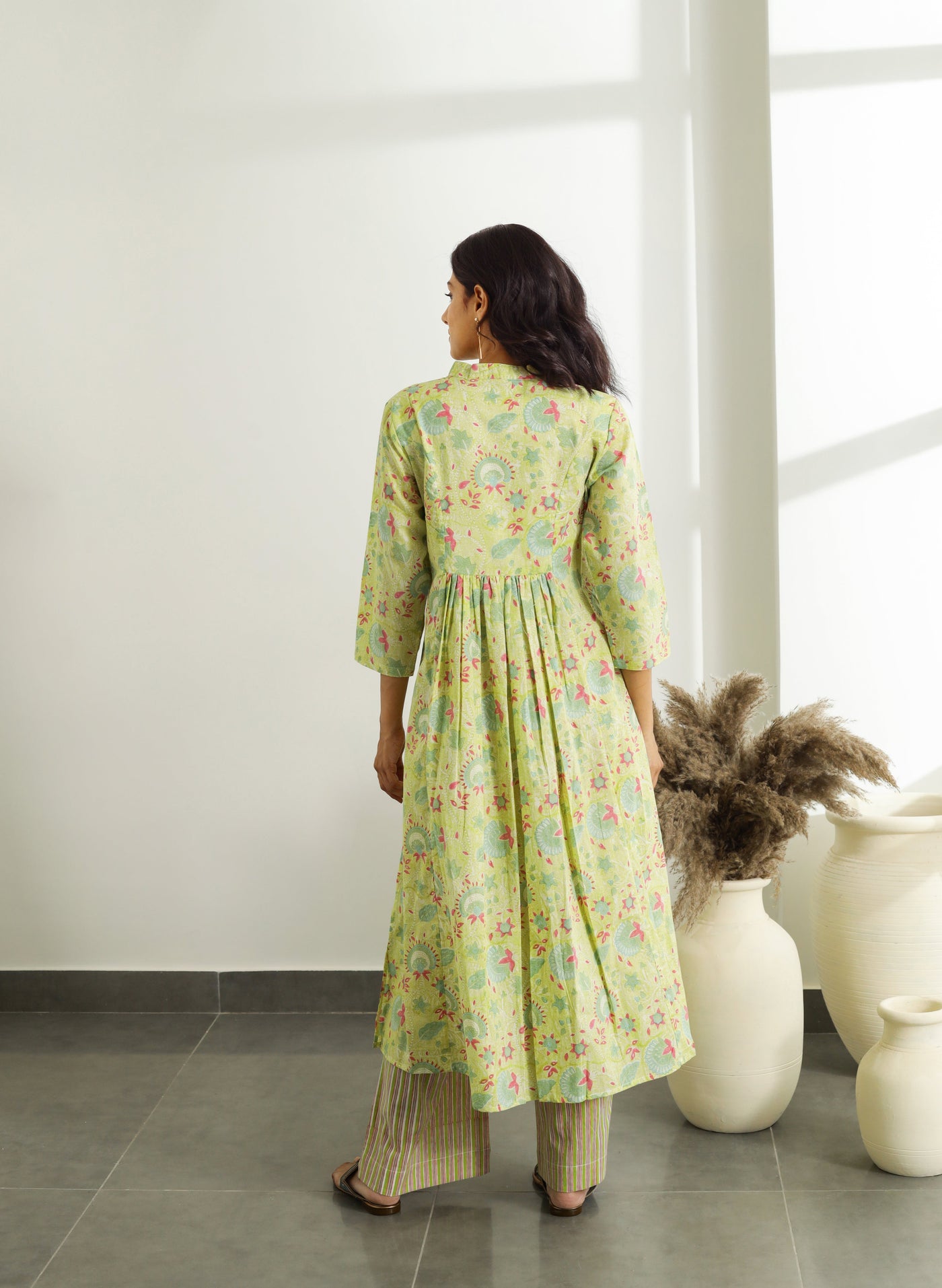 Buy High-Neck Printed Kurta