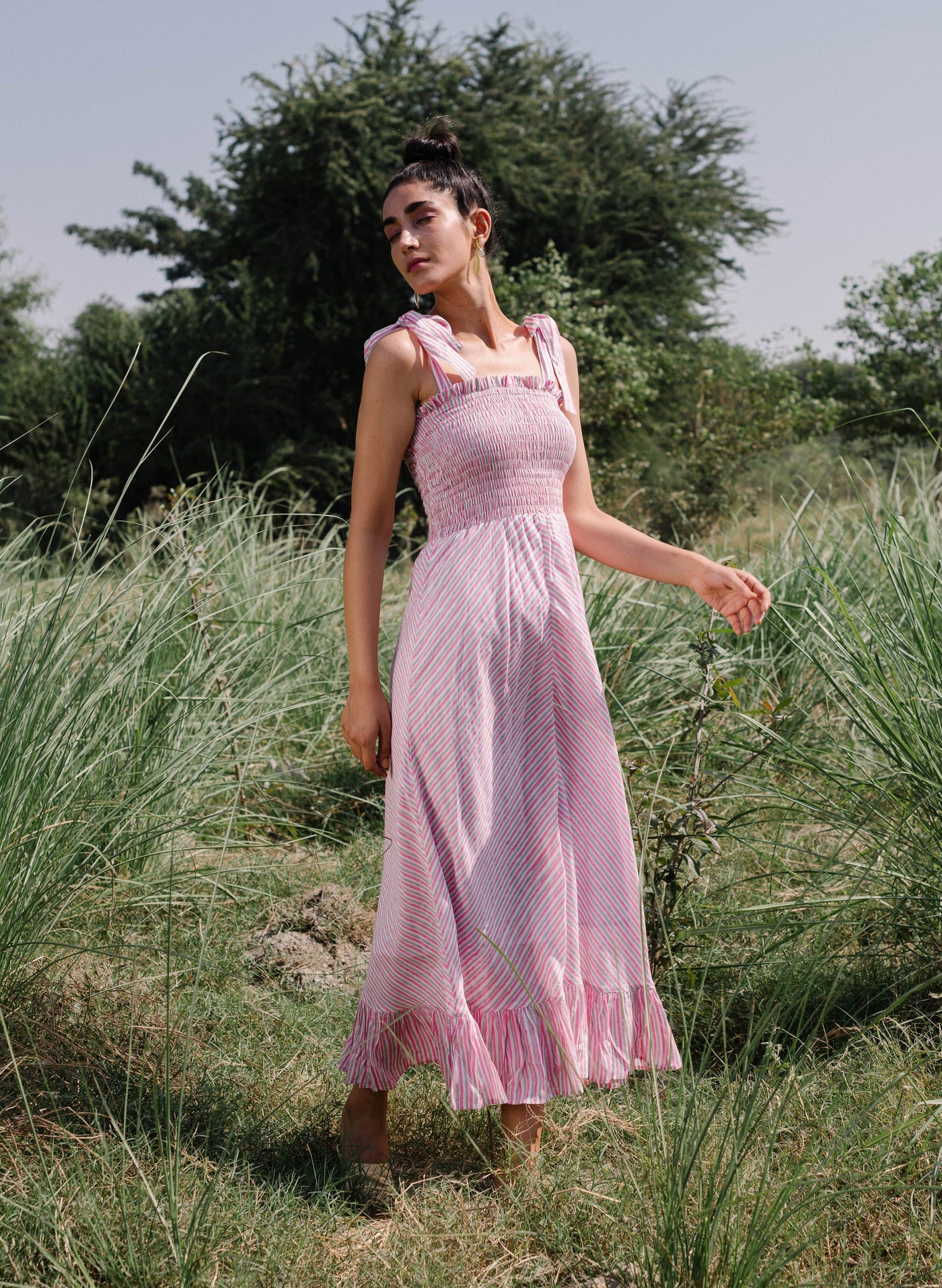 Shop Women's Smocked Pink Dress 