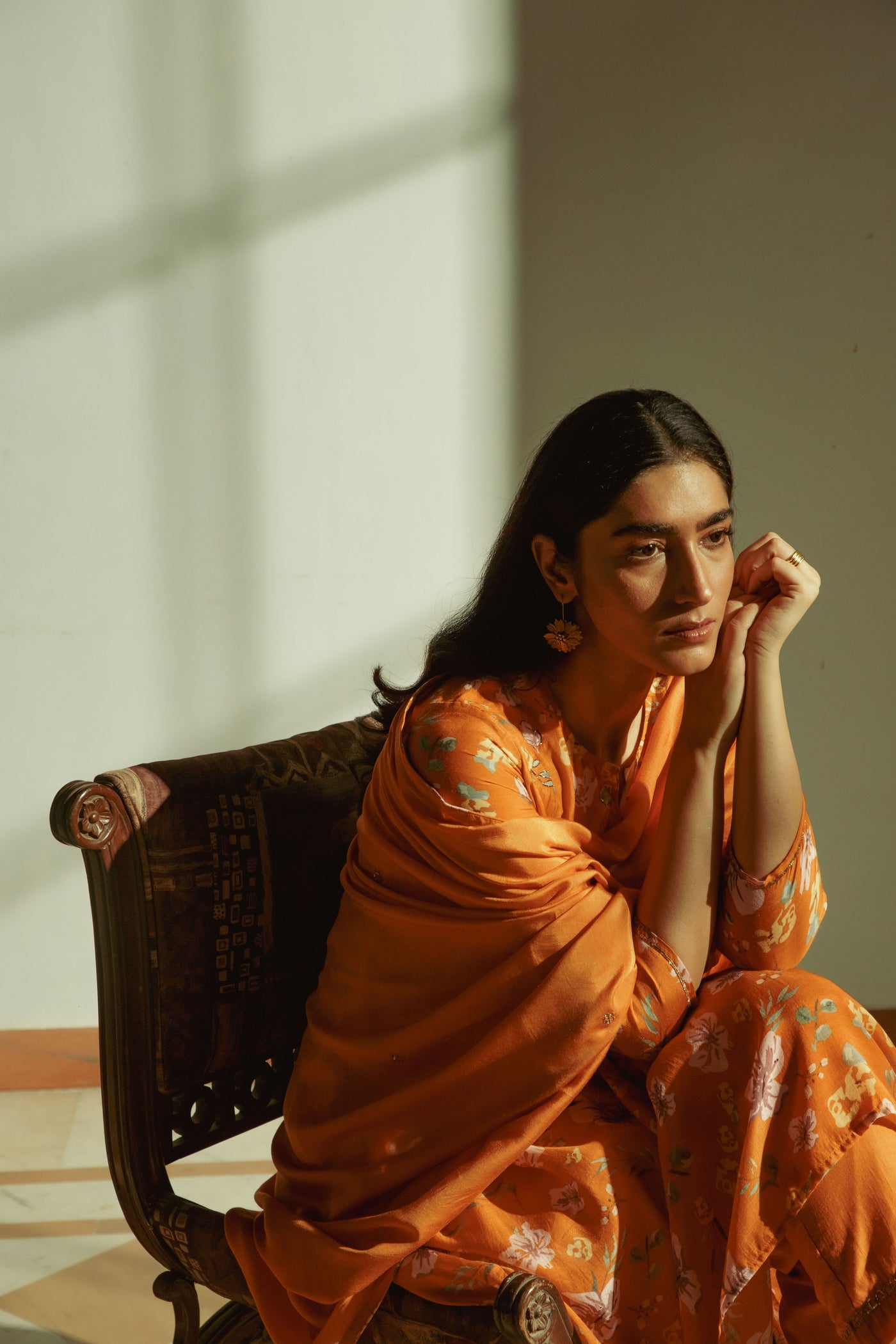 Idris Rust Dupatta
