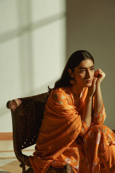 Idris Rust Dupatta