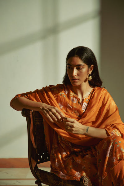 Idris Rust Dupatta