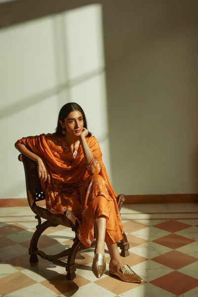 Idris Rust Dupatta