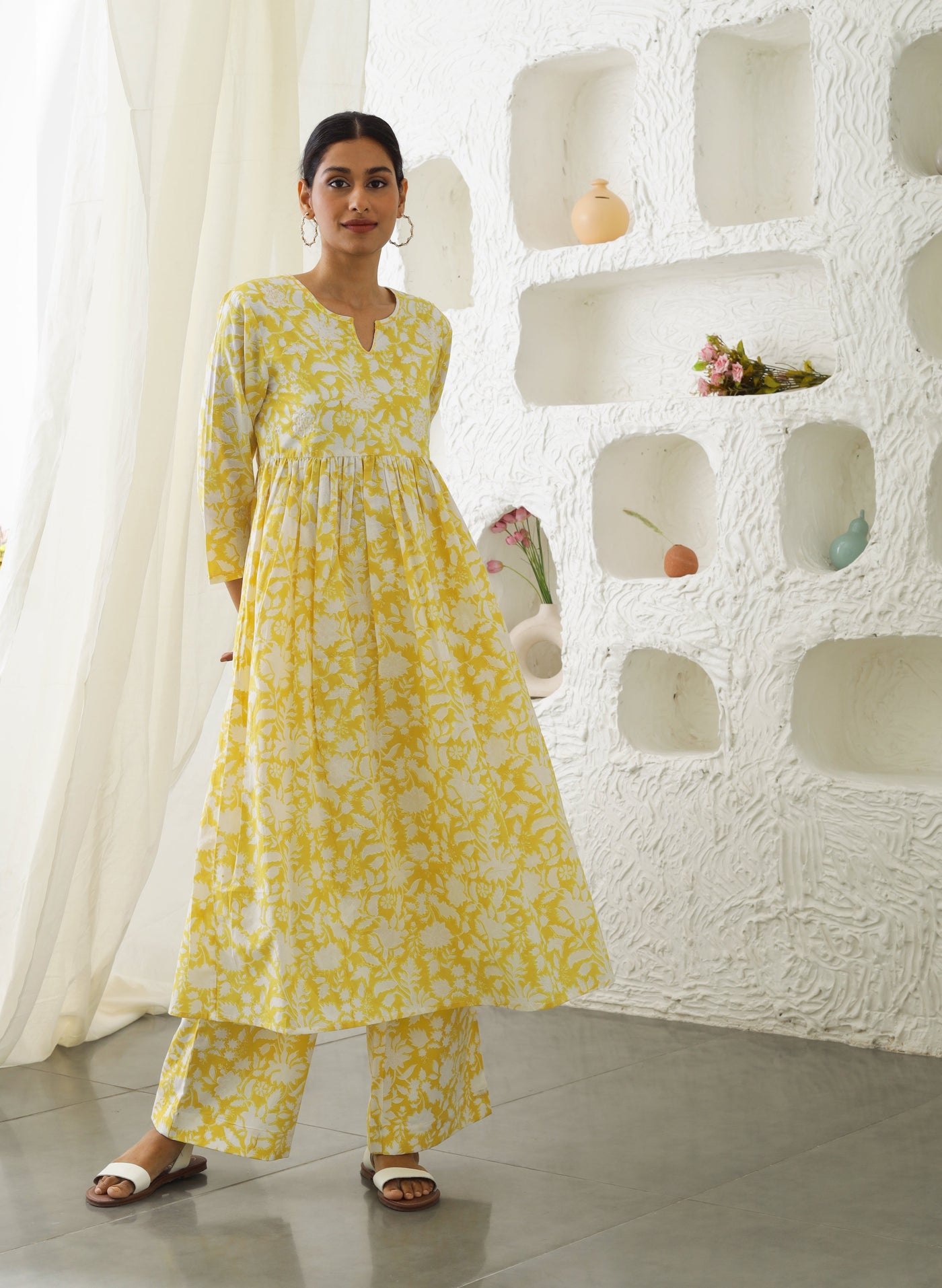 Online Printed Cotton Kurta 
