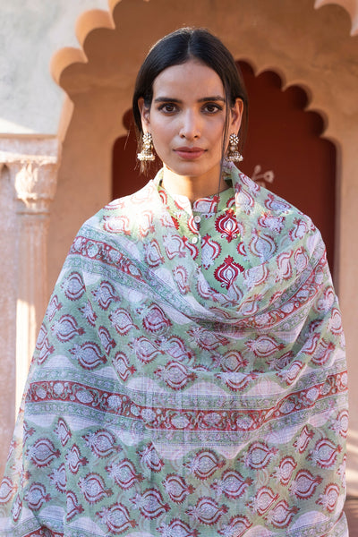 Shiddat Blockprinted Dupatta