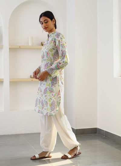 Shop Nehru Collar Printed Kurta