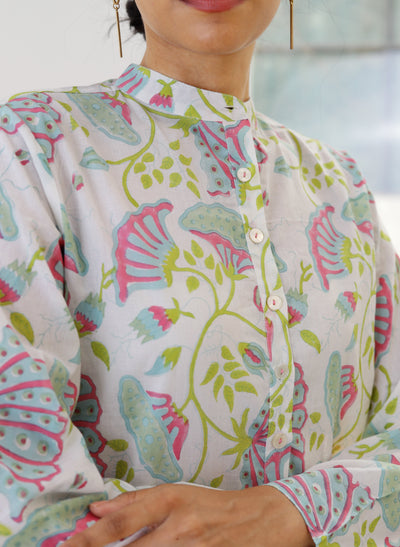 Buy Nehru Collar Printed Kurta