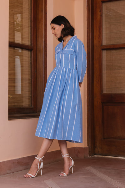 Skyfall Striped Dress