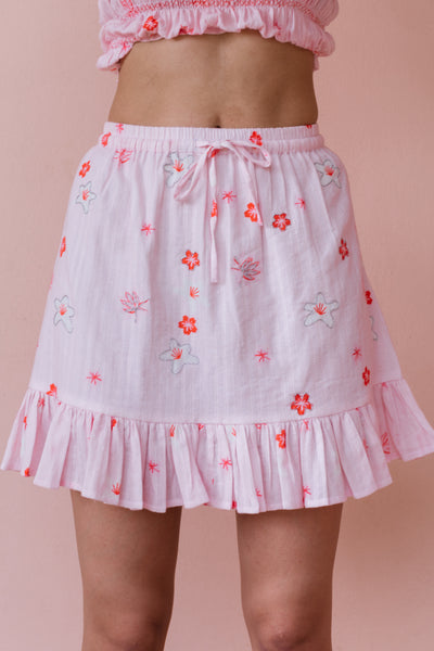 Spring Break Printed Mini Skirt