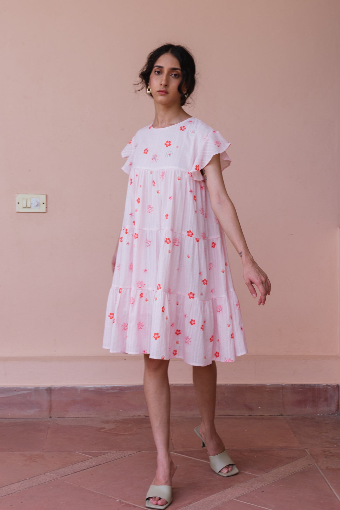Spring Break Printed Tier Dress