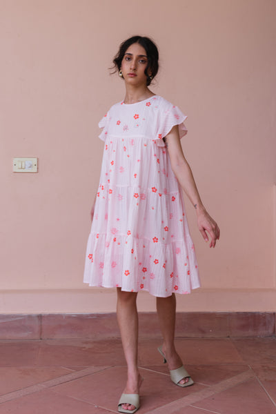 Spring Break Printed Tier Dress