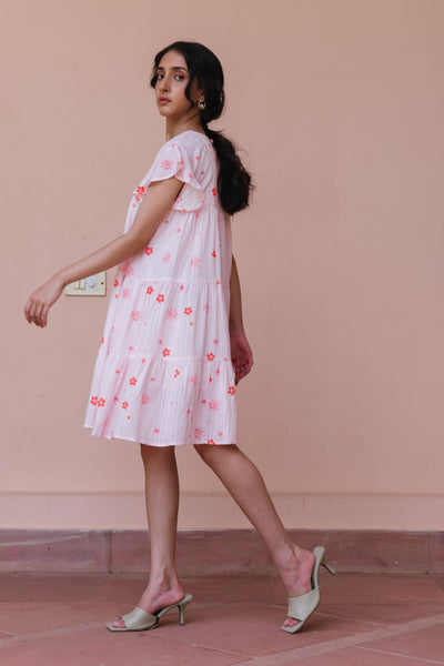 Spring Break Printed Tier Dress