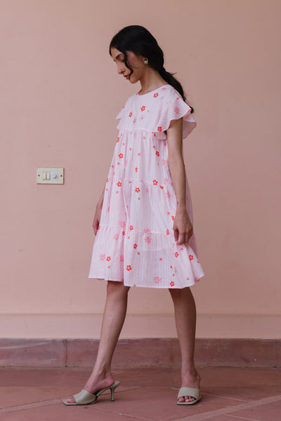 Spring Break Printed Tier Dress