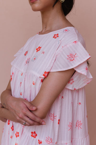 Spring Break Printed Tier Dress