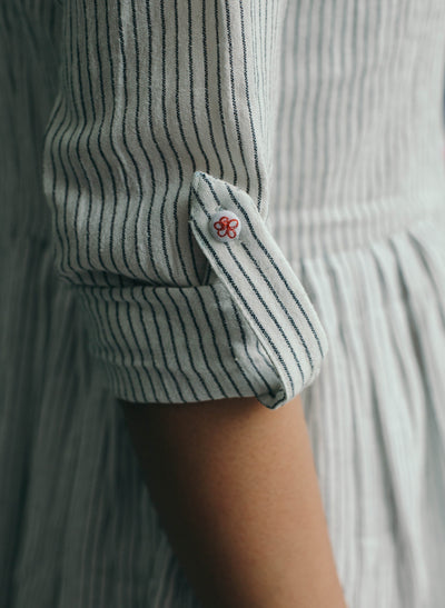 Striped Button Down Dress Online