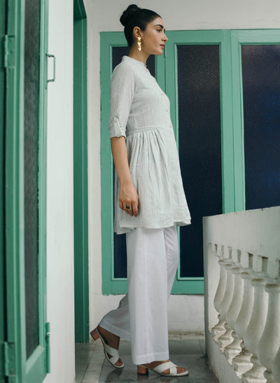 Buy Striped Button Down Dress