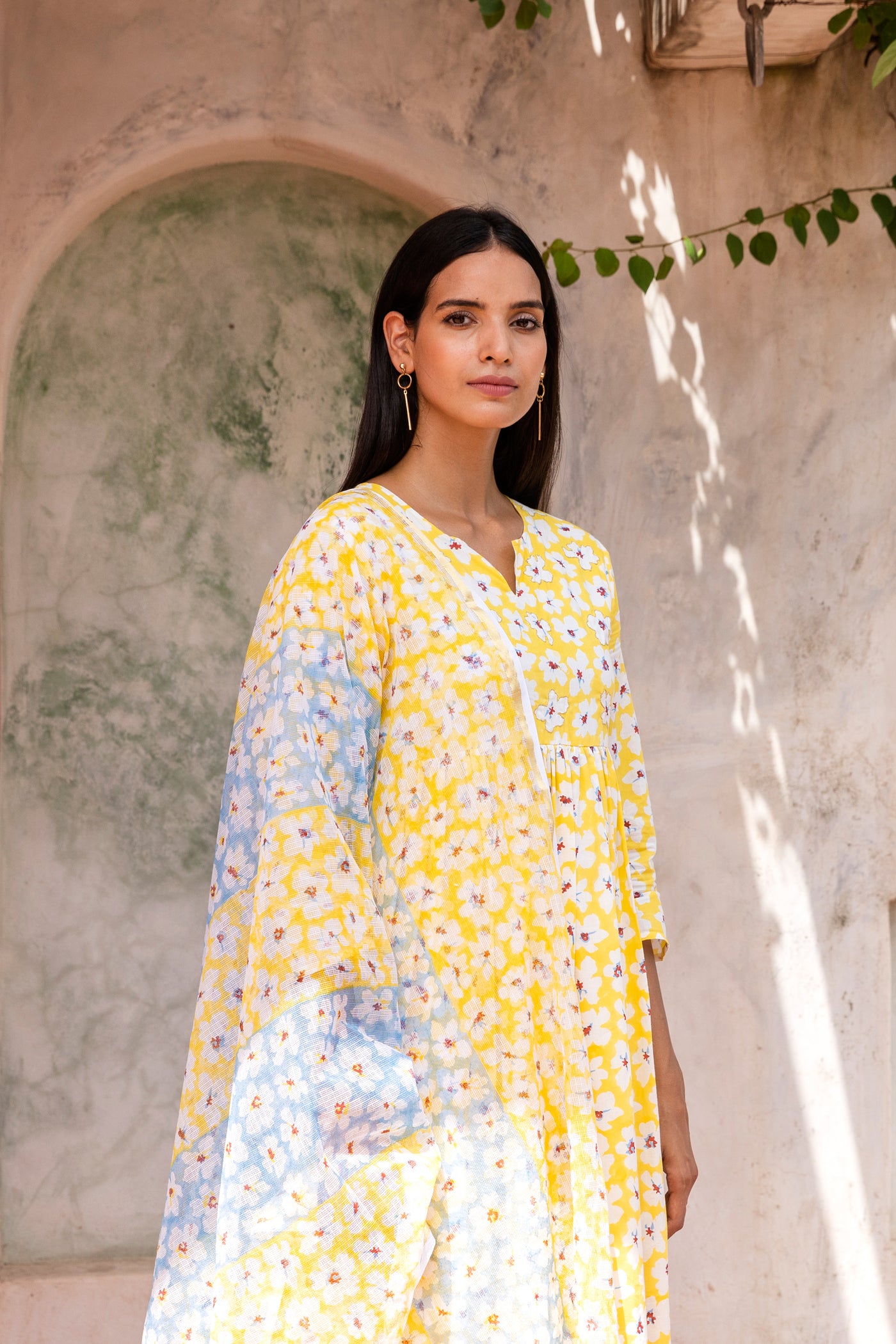 Swarnfuli Cotton Block Printed Dupatta