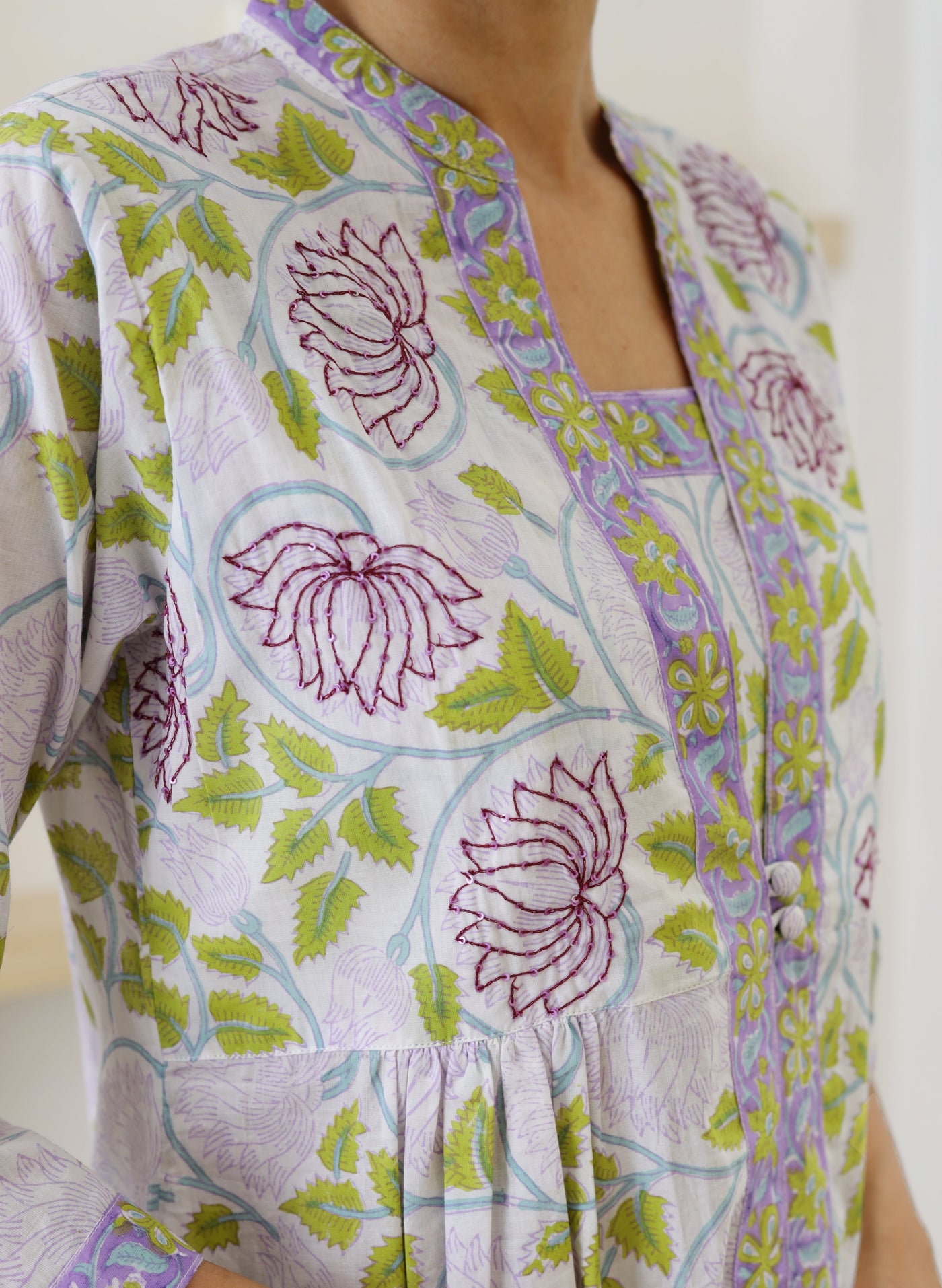 Women's Cotton Printed Short Kurta