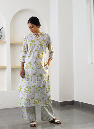 Buy Cotton Printed Straight Kurta