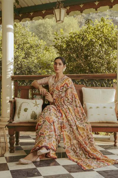 Tanjia Abstract Saree