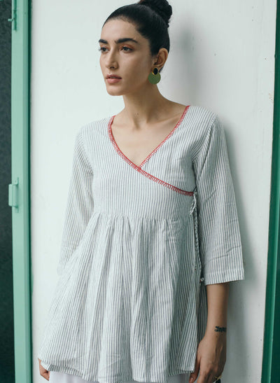 Online Angrakha Style Shirt