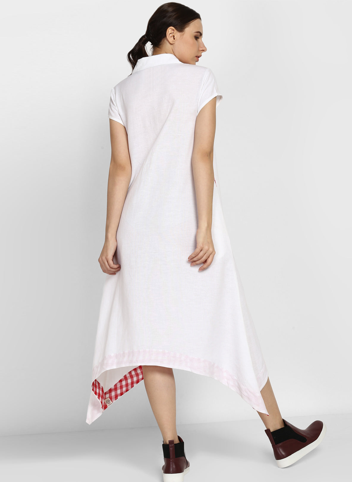Chic White High Low Dress Online