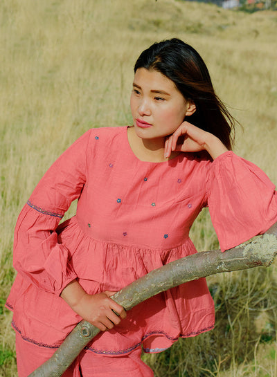 Buy Peony Peplum Top