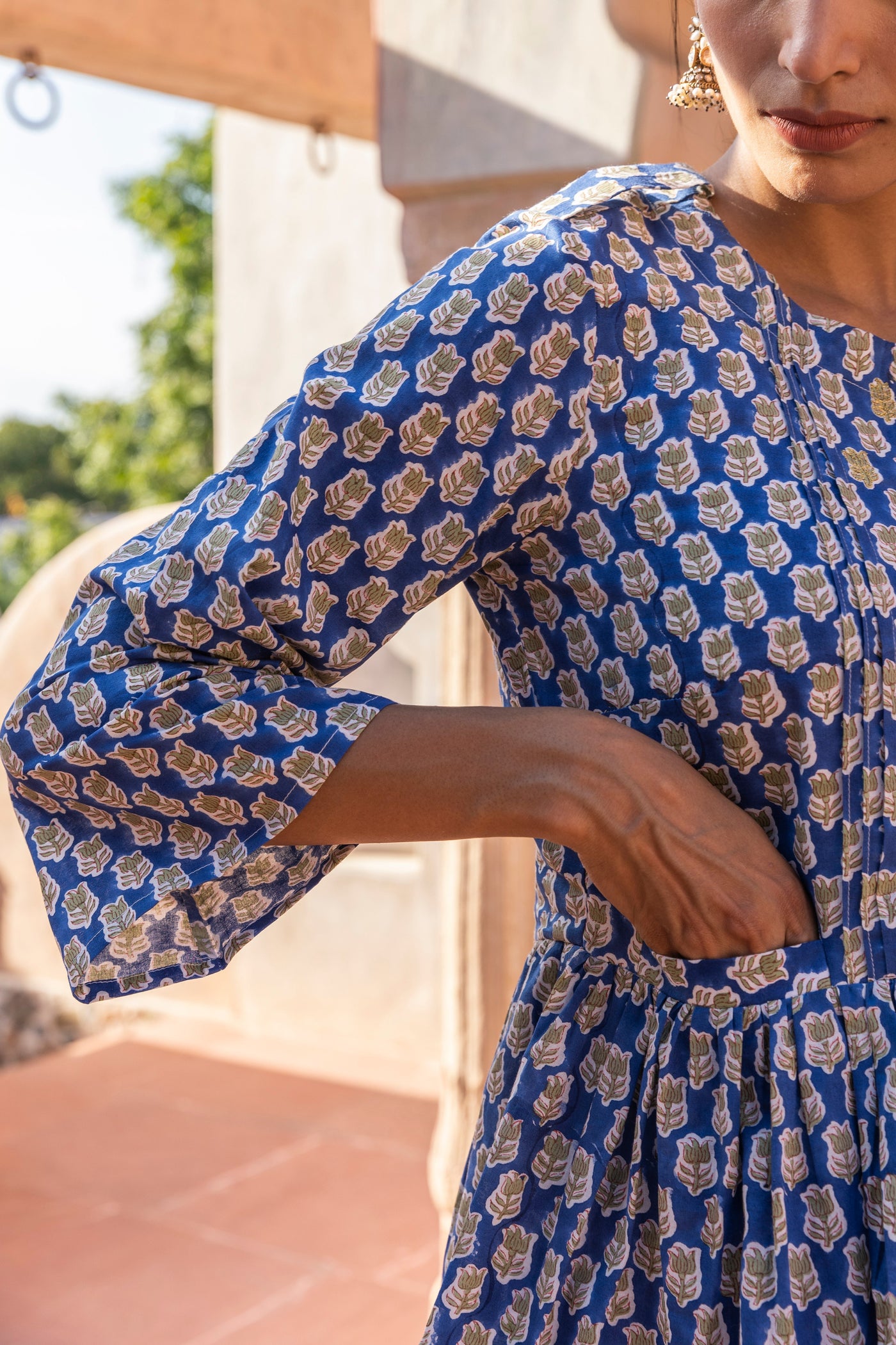Saba Printed Cotton Top